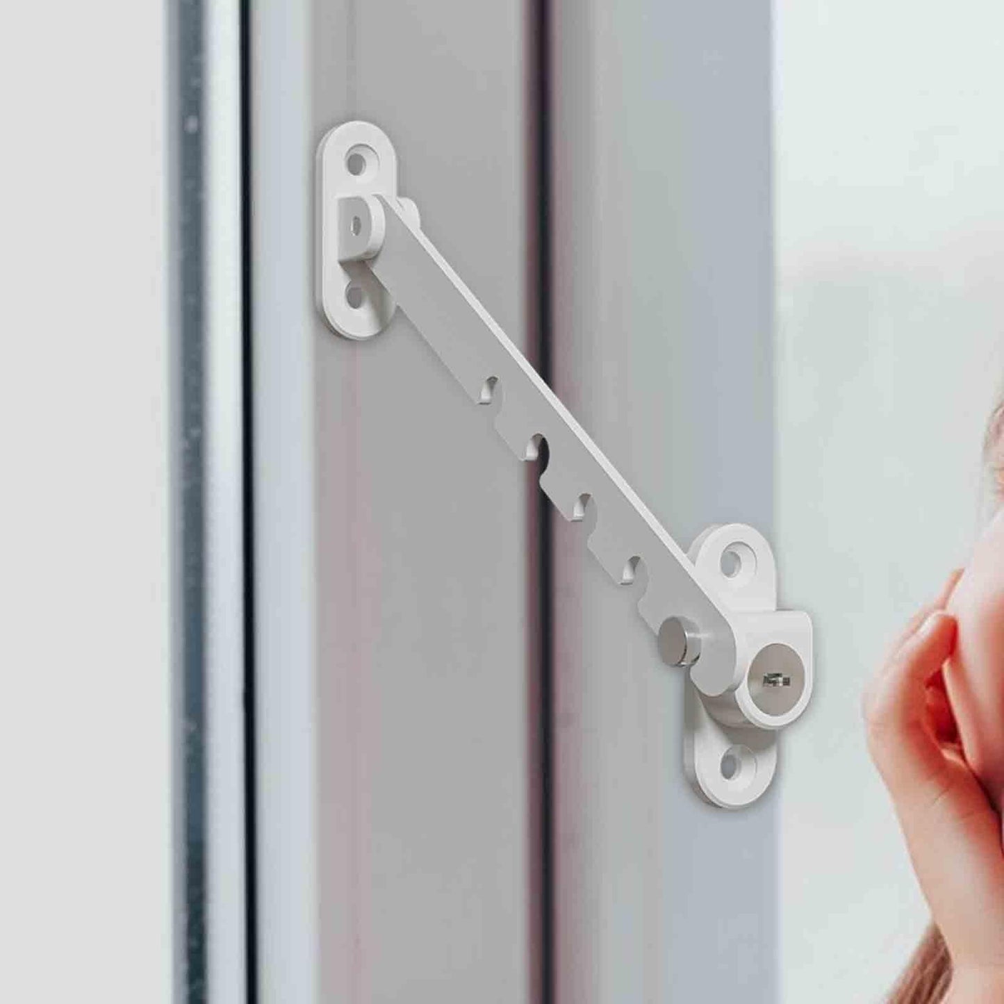 Bloque porte pour bébé - ChildSafetyLockStopper™ - Blanc - lamaisondebebe