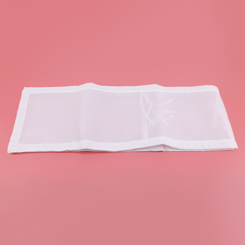 contour de lit bebe blanc uni transparent