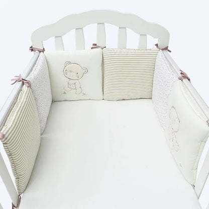 tour de lit bebe douillet blanc beige