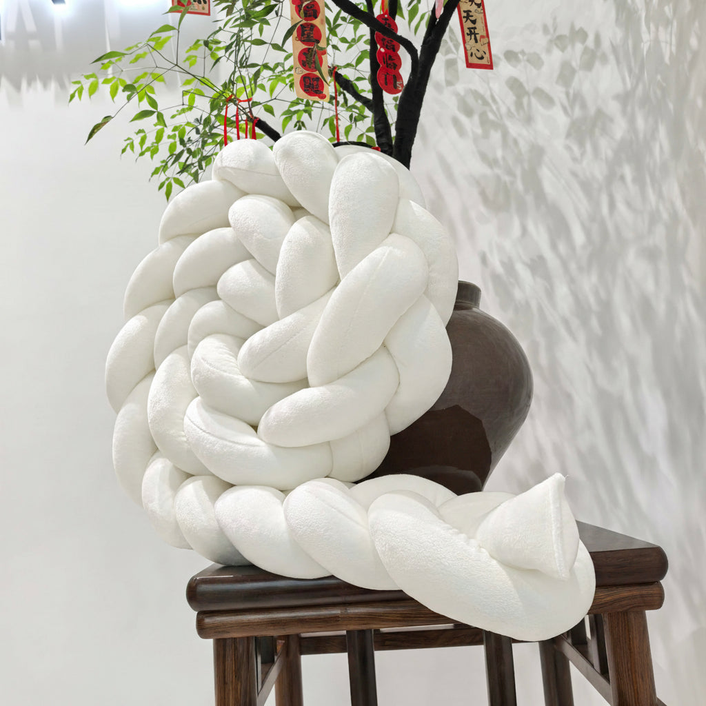 tour de lit tresse blanc anticollision