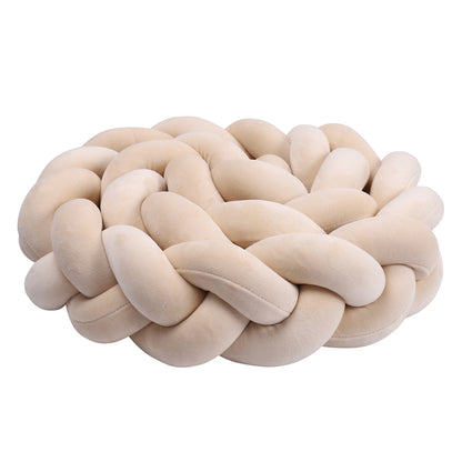 tresse de lit bebe noeud beige cocon securise