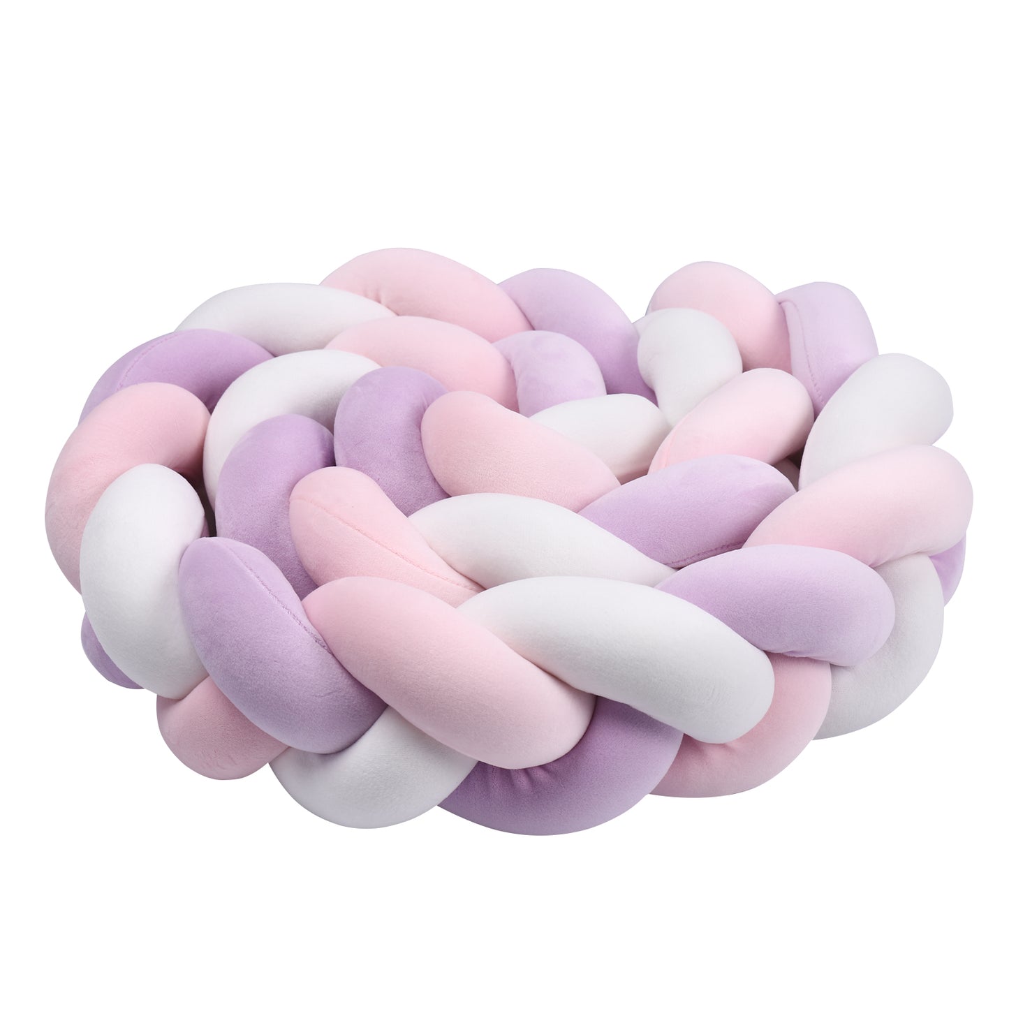 tresse de lit bebe noeud mauve cocon securise