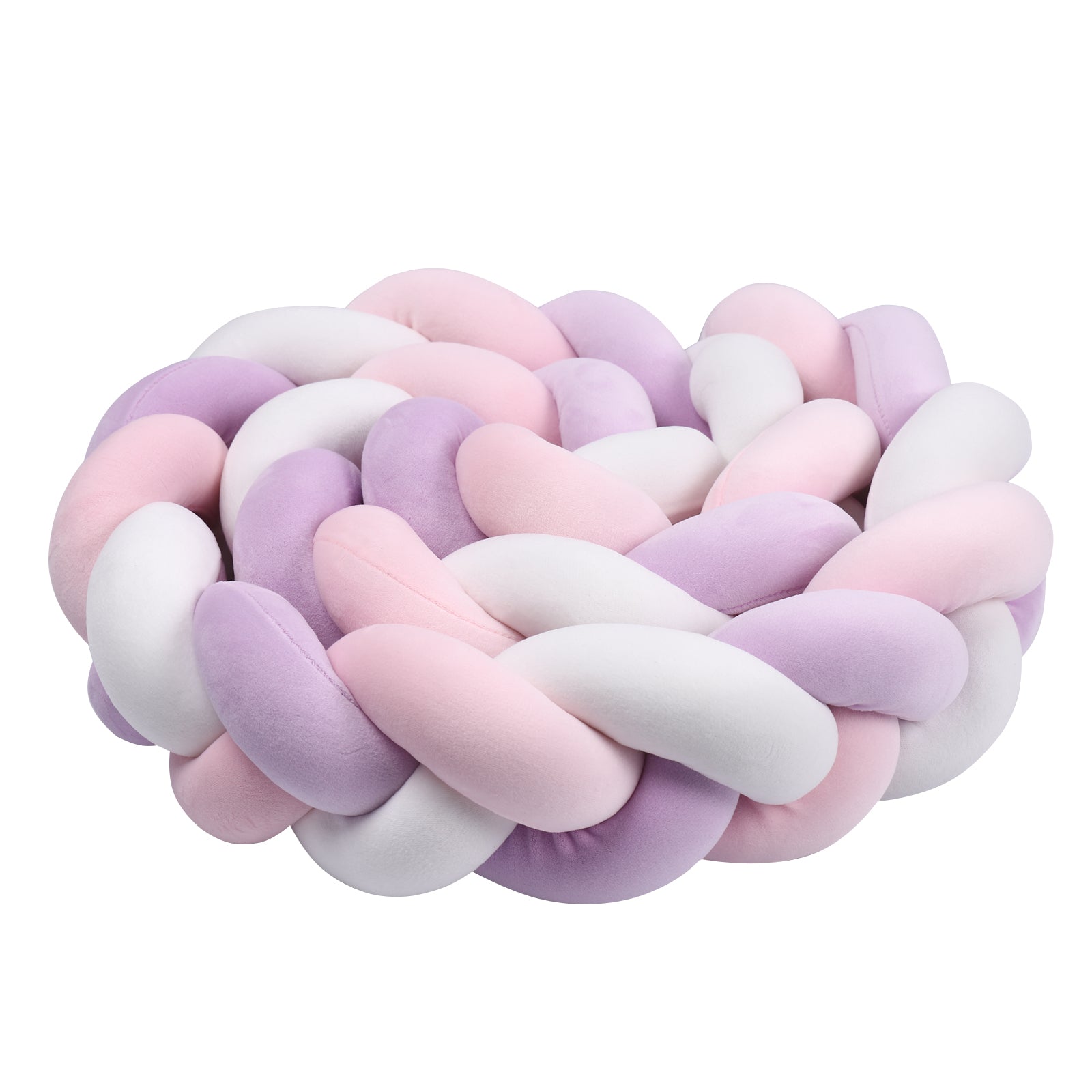 tresse de lit bebe noeud mauve cocon securise