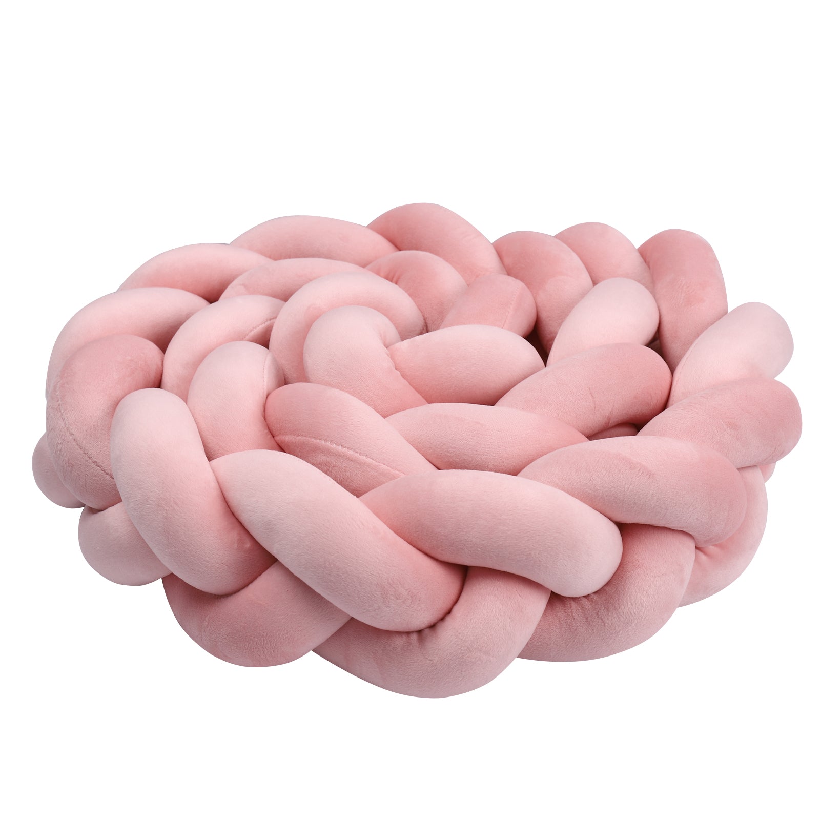 tresse de lit bebe noeud rose cocon securise